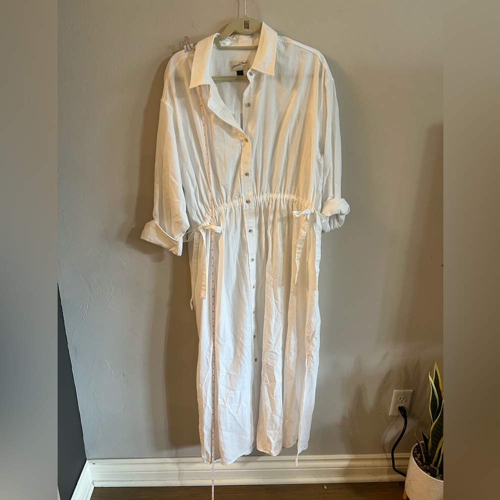 Universal Thread White button down Maxi Dress size L